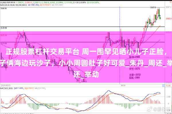 正规股票杠杆交易平台 周一围罕见晒小儿子正脸，父子俩海边玩沙子，小小周圆肚子好可爱_朱丹_周还_举动